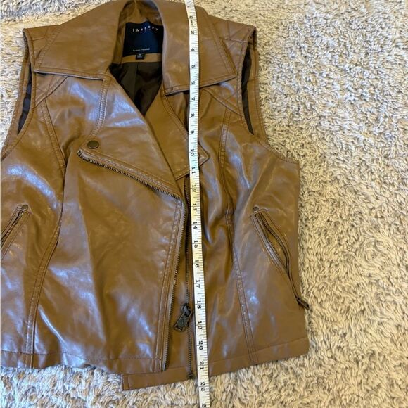 Therapy Tan Faux Leather Jacket - Picture 6 of 7